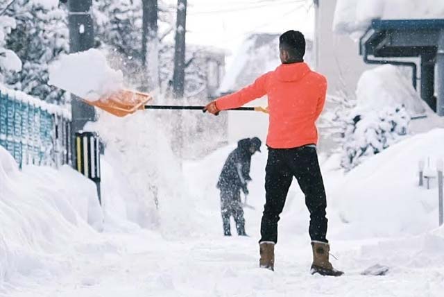 snow shoveling